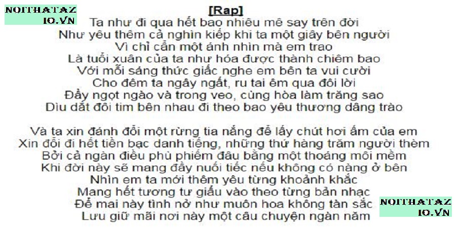 Lời Bài Hát 'Yêu 5' Của Rhymastic