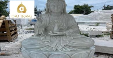 Tượng Quan Âm Bằng Đá Đồng Tháp