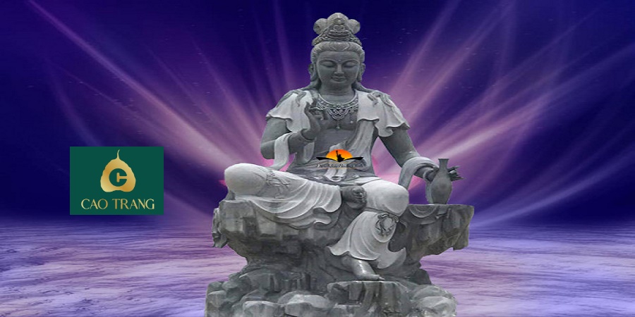 Tượng Quan Âm Tự Tại Bằng Đá Tại TP.HCM