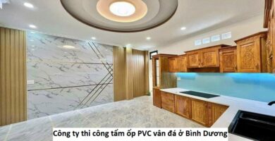 Công ty thi công tấm ốp PVC vân đá ở Bình Dương