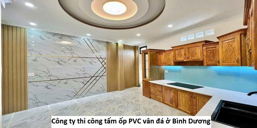 Công ty thi công tấm ốp PVC vân đá ở Bình Dương