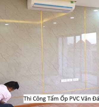 Thi Công Tấm Ốp PVC Vân Đá Tại Bình Dương