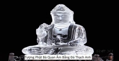 Tượng Phật Bà Quan Âm Bằng Đá Thạch Anh
