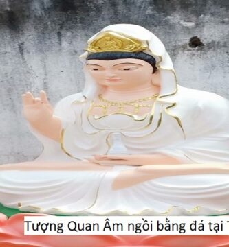 Tượng Quan Âm ngồi bằng đá tại TP.HCM
